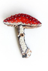 TROVELORE FLY AMANITA MUSHROOM BROOCH