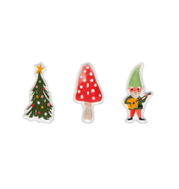 GNOME FOR THE HOLIDAYS SHAPED SET 3 DISHES