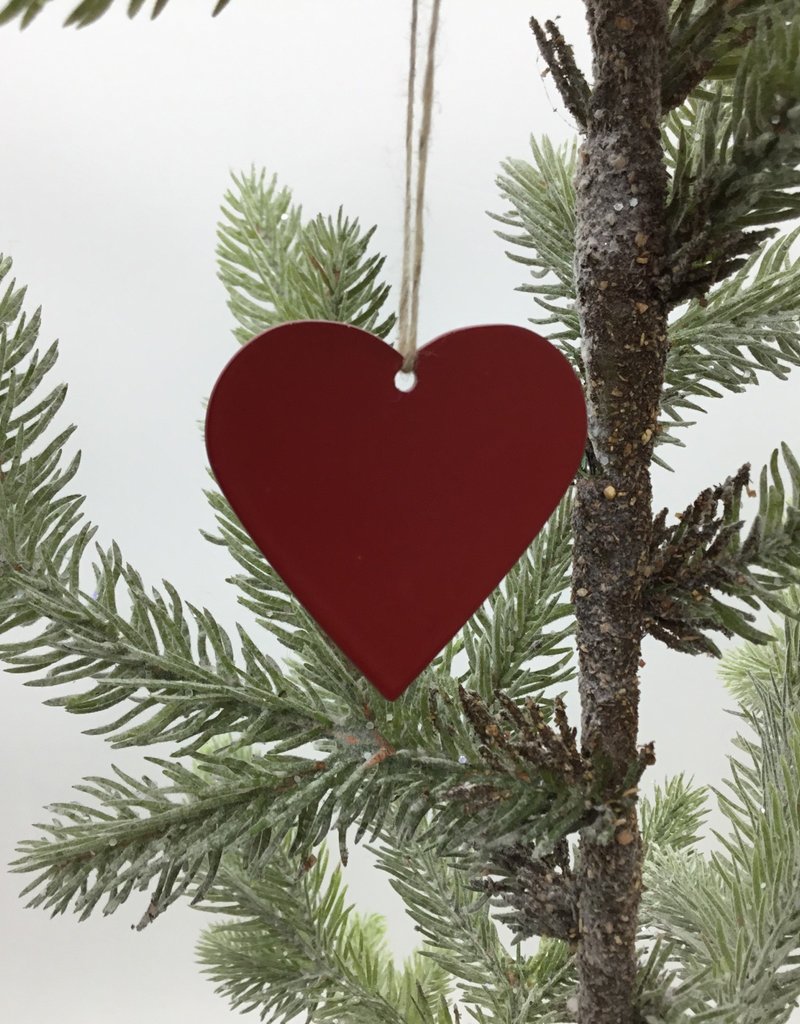SMALL METAL HEART ORNAMENT