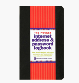 Internet Address & Password Logbook Black