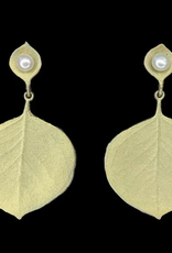 EUCALYPTUS ROUND LEAF POST EARRINGS