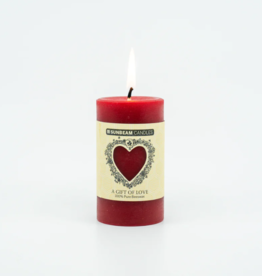 SUNBEAM CANDLE BEESWAX LOVE PILLAR