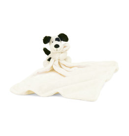 JELLYCAT BLACK AND CREAM PUPPY SOOTHER