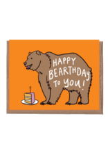 LA FAMILIA GREEN BEAR BIRTHDAY CARD