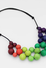MULTI COLOR OMBRE BEADED NECKLACE