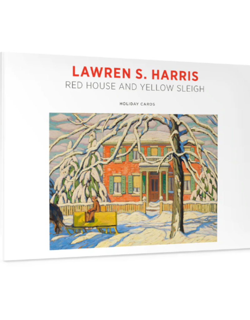LAWREN S. HARRIS RED HOUSE AND YELLOW SLEIGH HOLIDAY CARDS