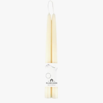 IVORY BEESWAX TAPERS - boréal