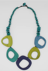SHADES OF BLUE ROSLYN NECKLACE