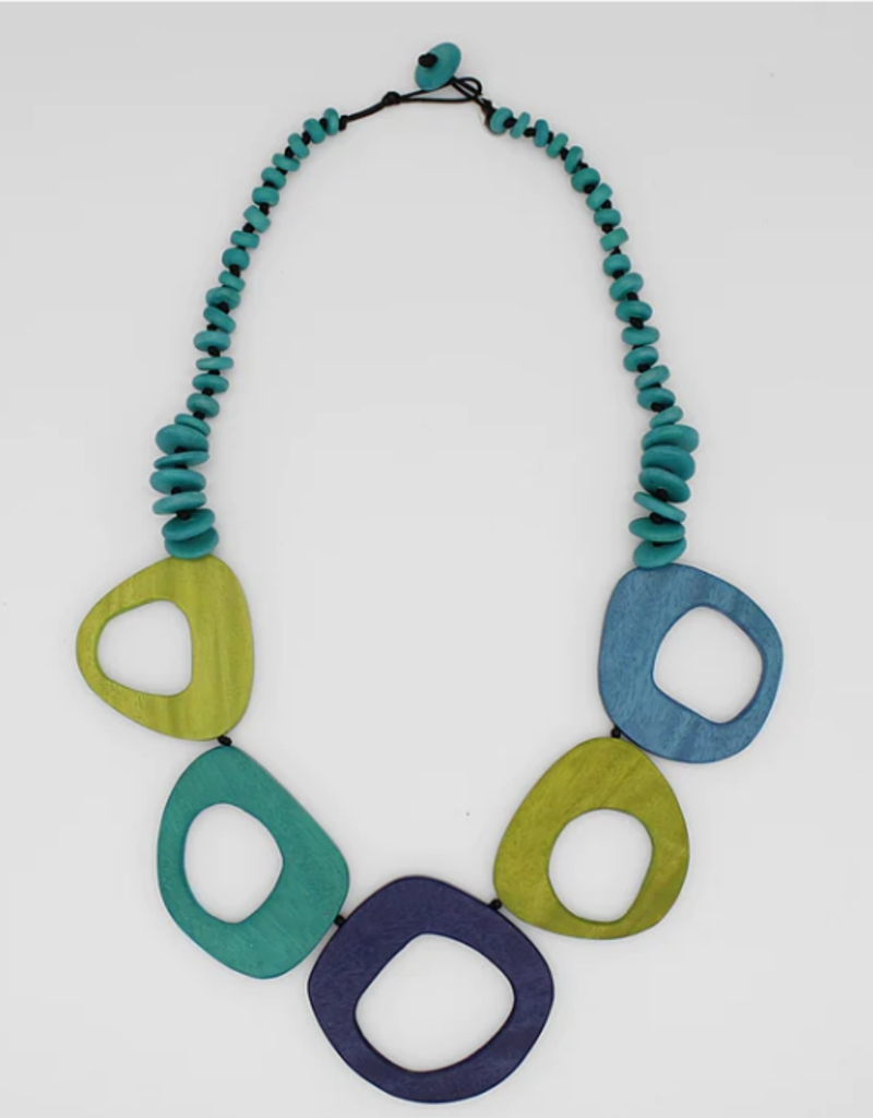 SHADES OF BLUE ROSLYN NECKLACE