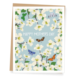 APARTMENT 2 CARDS DOGWOOD AND BUTTERFLIES MOTHER'S DAY CC