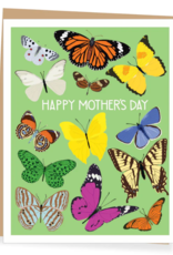 APARTMENT 2 CARDS GREEN BUTTERFLIES MOTHER'S DAY CC