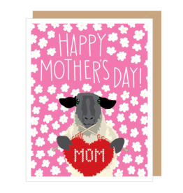 APARTMENT 2 CARDS KNITTING SHEEP MOTHERS DAY CC