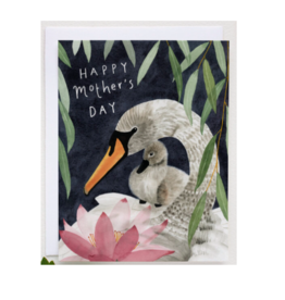 MAY WE FLY MOTHER SWAN CARD