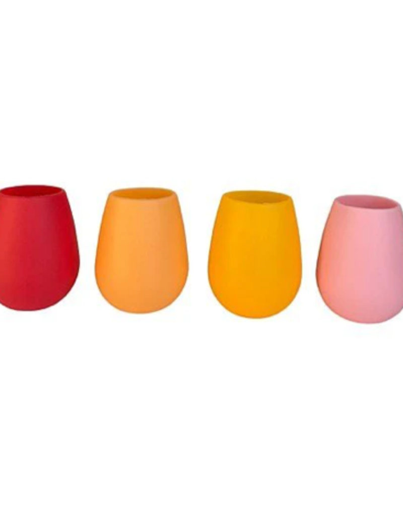 FOUR PACK UNBREAKABLE SILICONE TUMBLERS