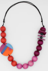 FUSCHIA OMBRE ELENA STATEMENT NECKLACE