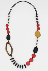 WOOD BEAD GABBY NECKLACE