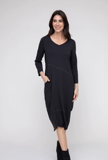 ESSENTIAL SEAMED DRESS