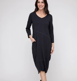 ESSENTIAL SEAMED DRESS