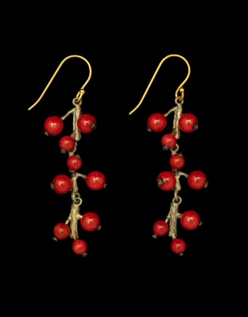WINTERBERRY LONG WIRE EARRINGS