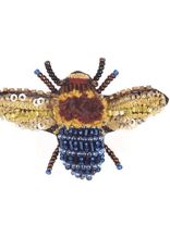TROVELORE BLUE BANDED BEE BROOCH