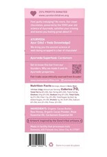 ELEMENTS TRUFFLES ROSE CARDAMOM 70% DARK CHOCOLATE BAR