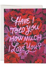 I LOVE YOU FLORALS CARD