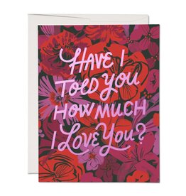 I LOVE YOU FLORALS CARD
