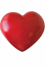 RED SOAPSTONE HEART