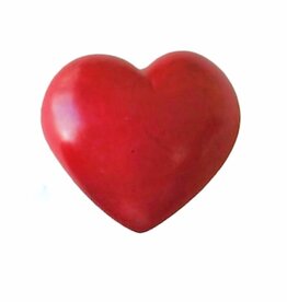 RED SOAPSTONE HEART