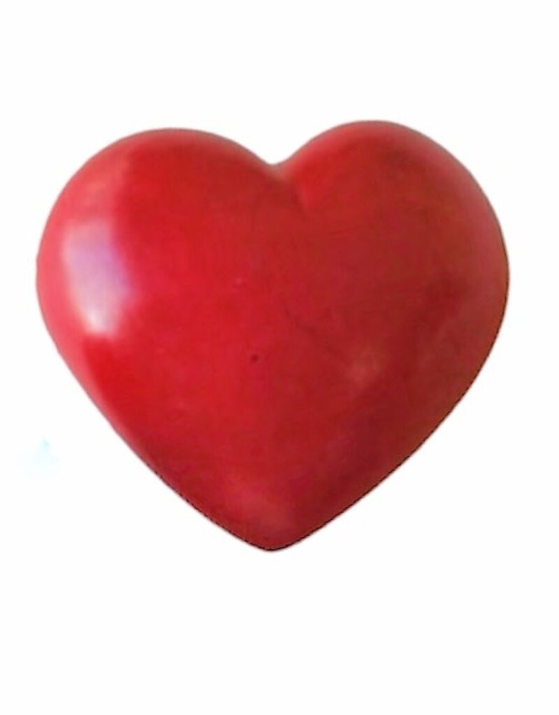 RED SOAPSTONE HEART