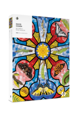 DAVID COHEN BUTTERFLY ROSE WINDOW 1000 PUZZLE