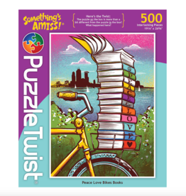 PEACE LOVE BIKES BOOKS 1000PC PUZZLE