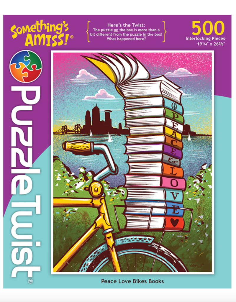 PEACE LOVE BIKES BOOKS 1000PC PUZZLE