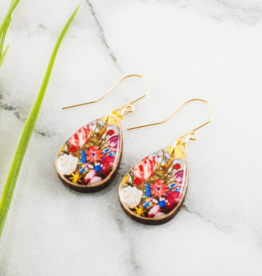 FLORAL BOUQUET PETITE DROP EARRINGS