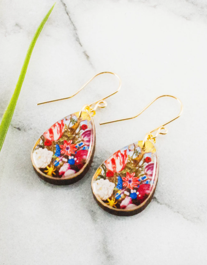FLORAL BOUQUET PETITE DROP EARRINGS