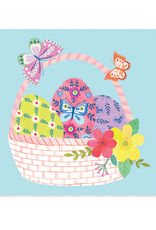 BASKET OF EASTER EGGS POP UP CARD
