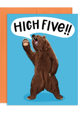 GREY STREET PAPER BEAR HIGH FIVE CONGRATS CC