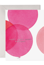 E. FRANCES PAPER PINK BALLOONS CARD