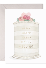 E. FRANCES PAPER FROSTED WEDDING CARD
