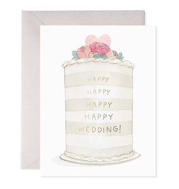 E. FRANCES PAPER FROSTED WEDDING CARD