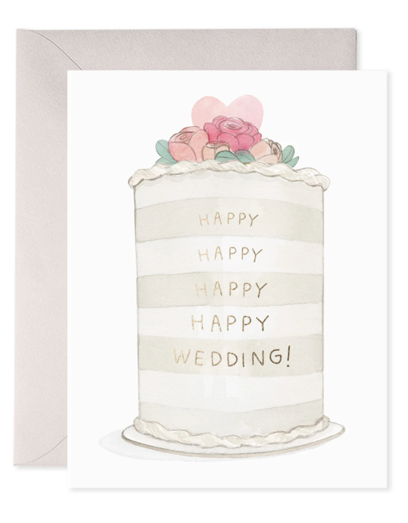 E. FRANCES PAPER FROSTED WEDDING CARD