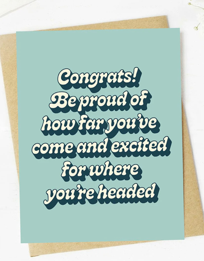BE PROUD OF HOW FAR YOU'VE COME CC