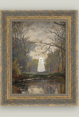 GHOST IN WOODS 8X10 PATNA GOLD FRAME