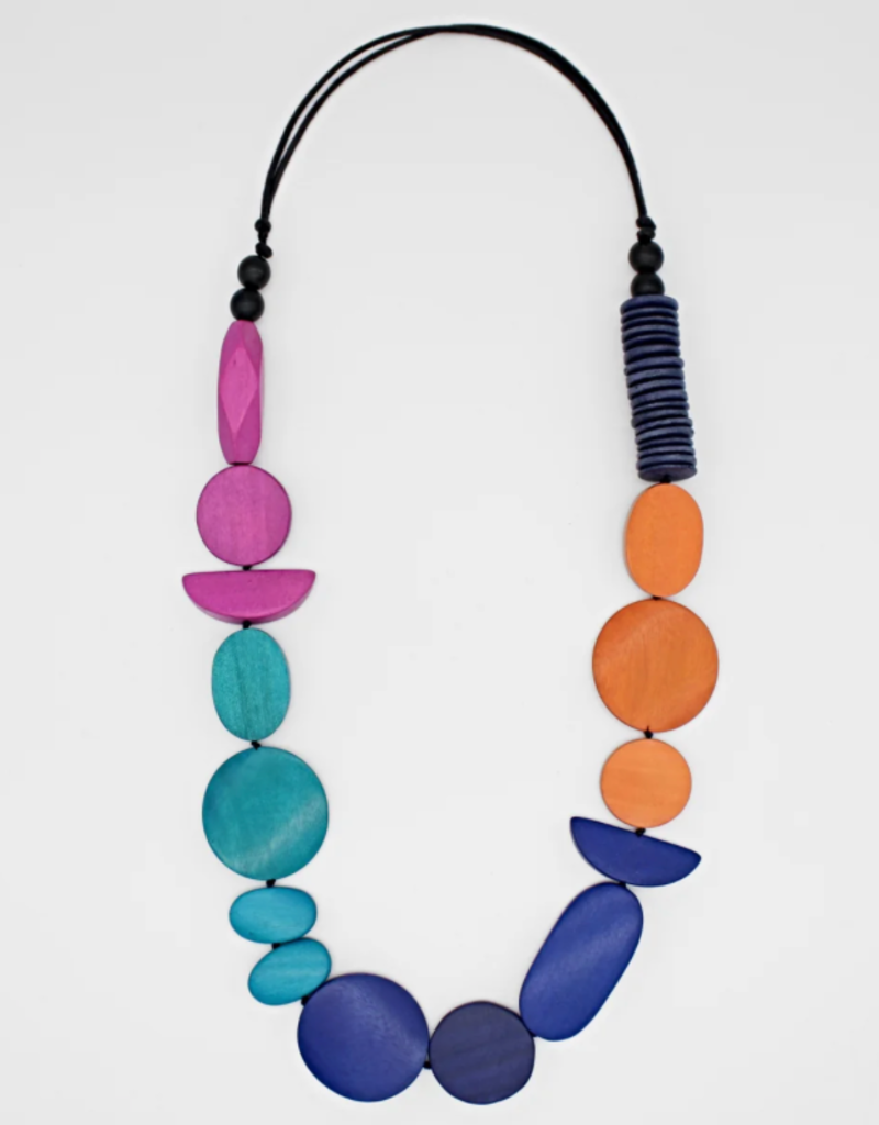 MULTICOLOR VIBRANT LYRIC NECKLACE
