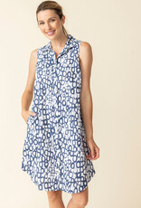 WHITE SLEEVELESS DRESS