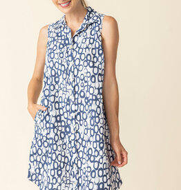 WHITE SLEEVELESS DRESS