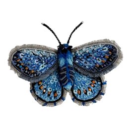 TROVELORE ADONIS BLUE BUTTERFLY BROOCH
