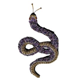 TROVELORE AMETHYST SNAKE BROOCH
