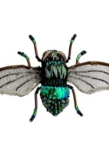 TROVELORE FIELD BEE GREENISH BROOCH