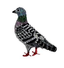 TROVELORE HOMING PIGEON BROOCH